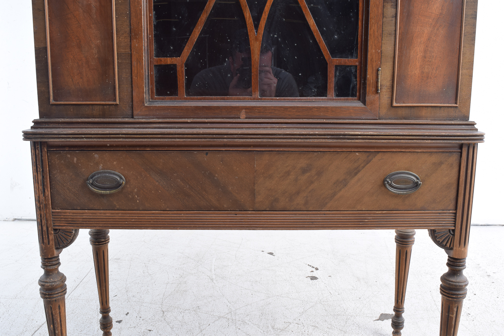 Hepplewhite Style Mahogany Highboy