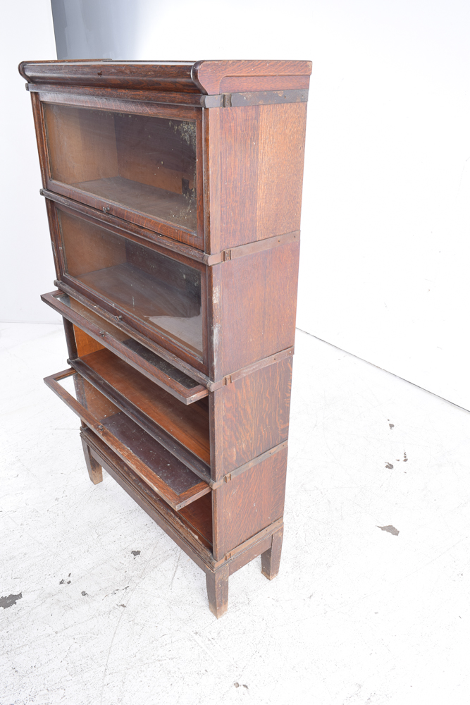 Globe-Wernicke Vintage Oak Barrister Bookcase