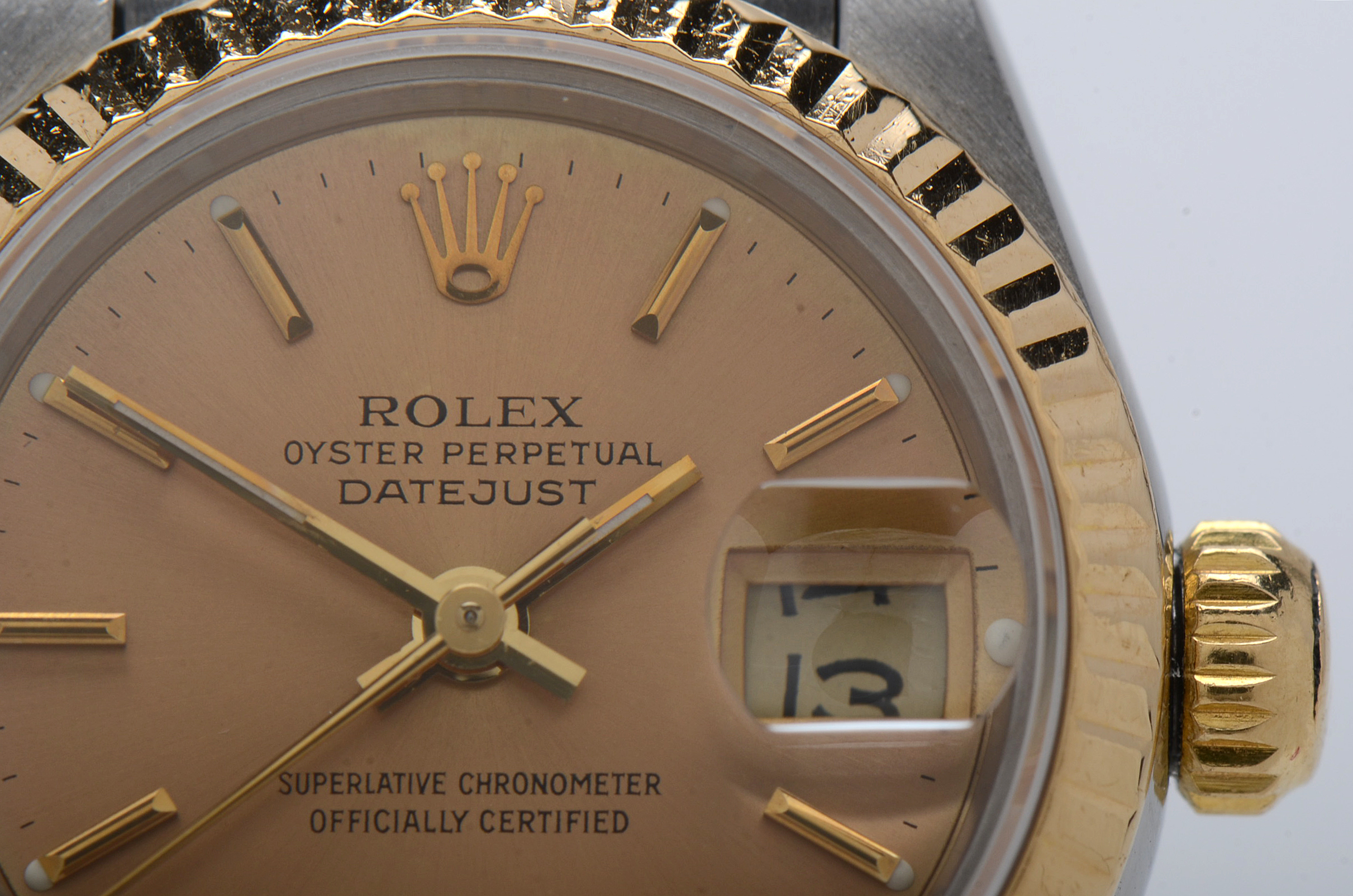 Rolex Datejust 18K Yellow Gold Stainless Steel Champagne Dial 26mm Watch