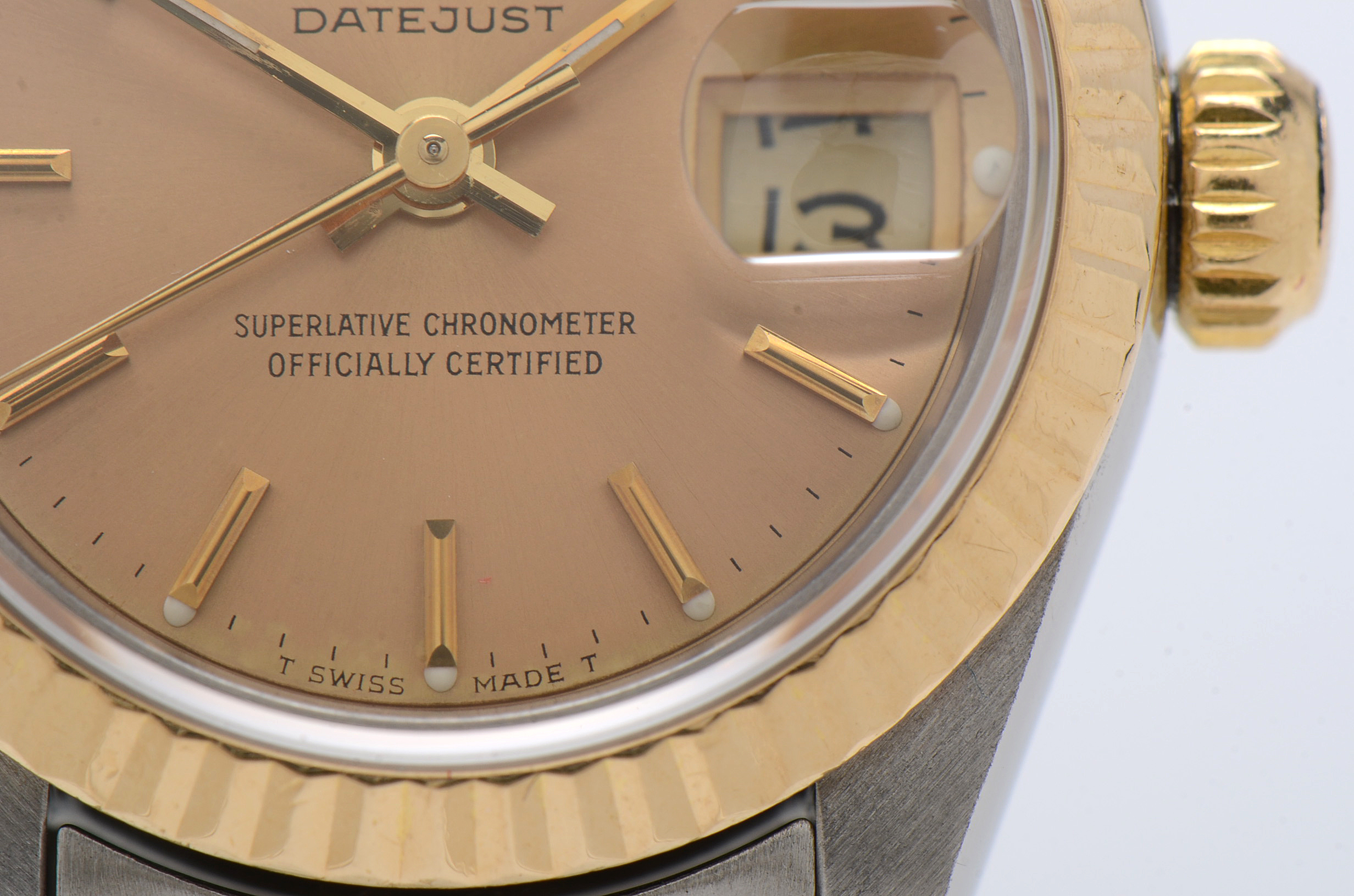 Rolex Datejust 18K Yellow Gold Stainless Steel Champagne Dial 26mm Watch