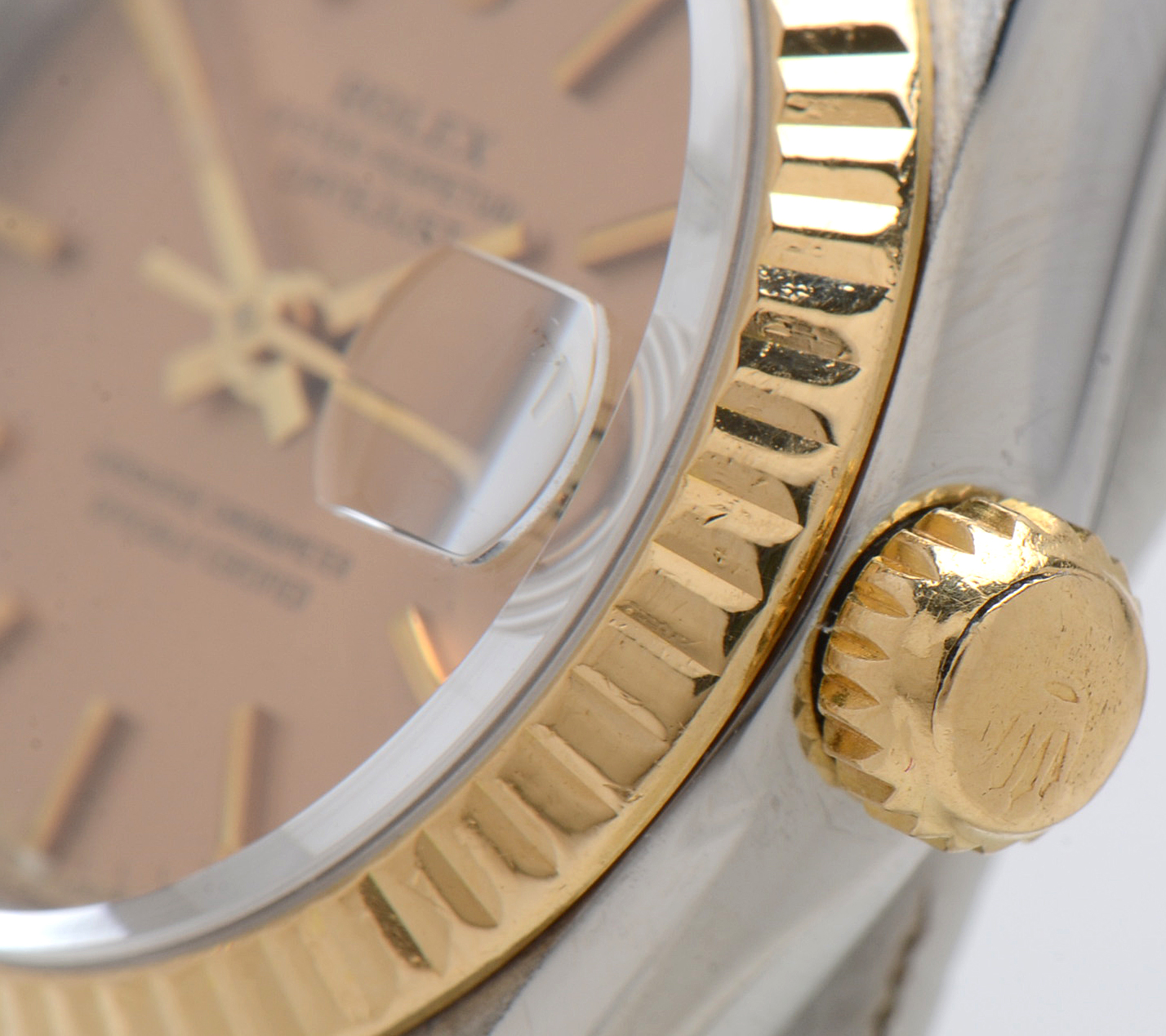 Rolex Datejust 18K Yellow Gold Stainless Steel Champagne Dial 26mm Watch