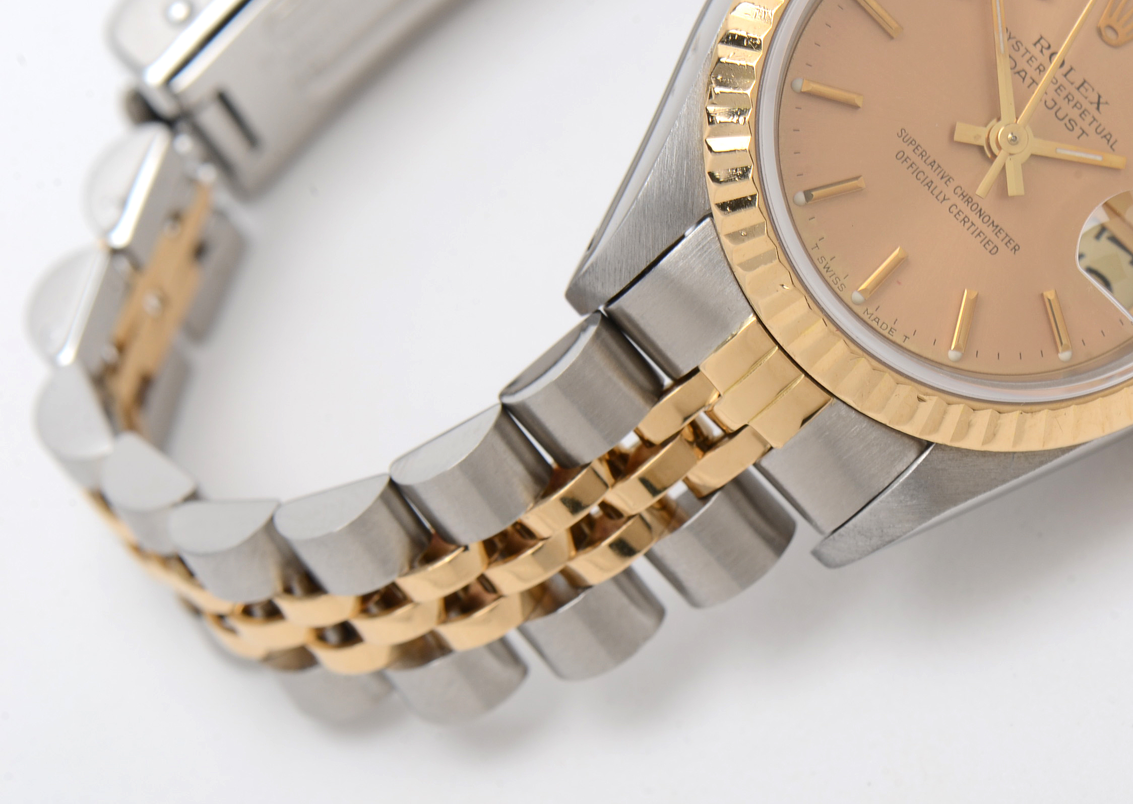 Rolex Datejust 18K Yellow Gold Stainless Steel Champagne Dial 26mm Watch