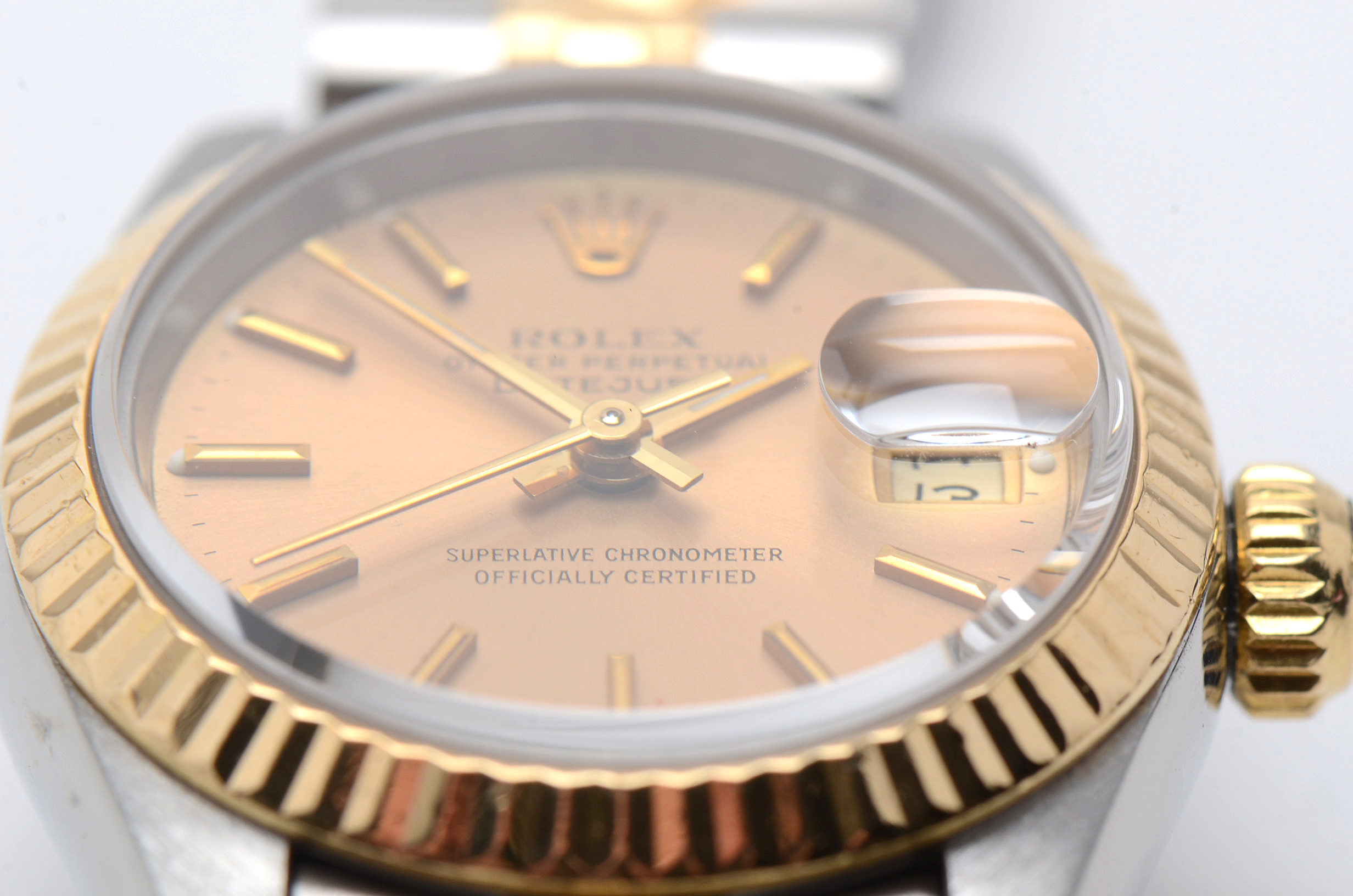 Rolex Datejust 18K Yellow Gold Stainless Steel Champagne Dial 26mm Watch
