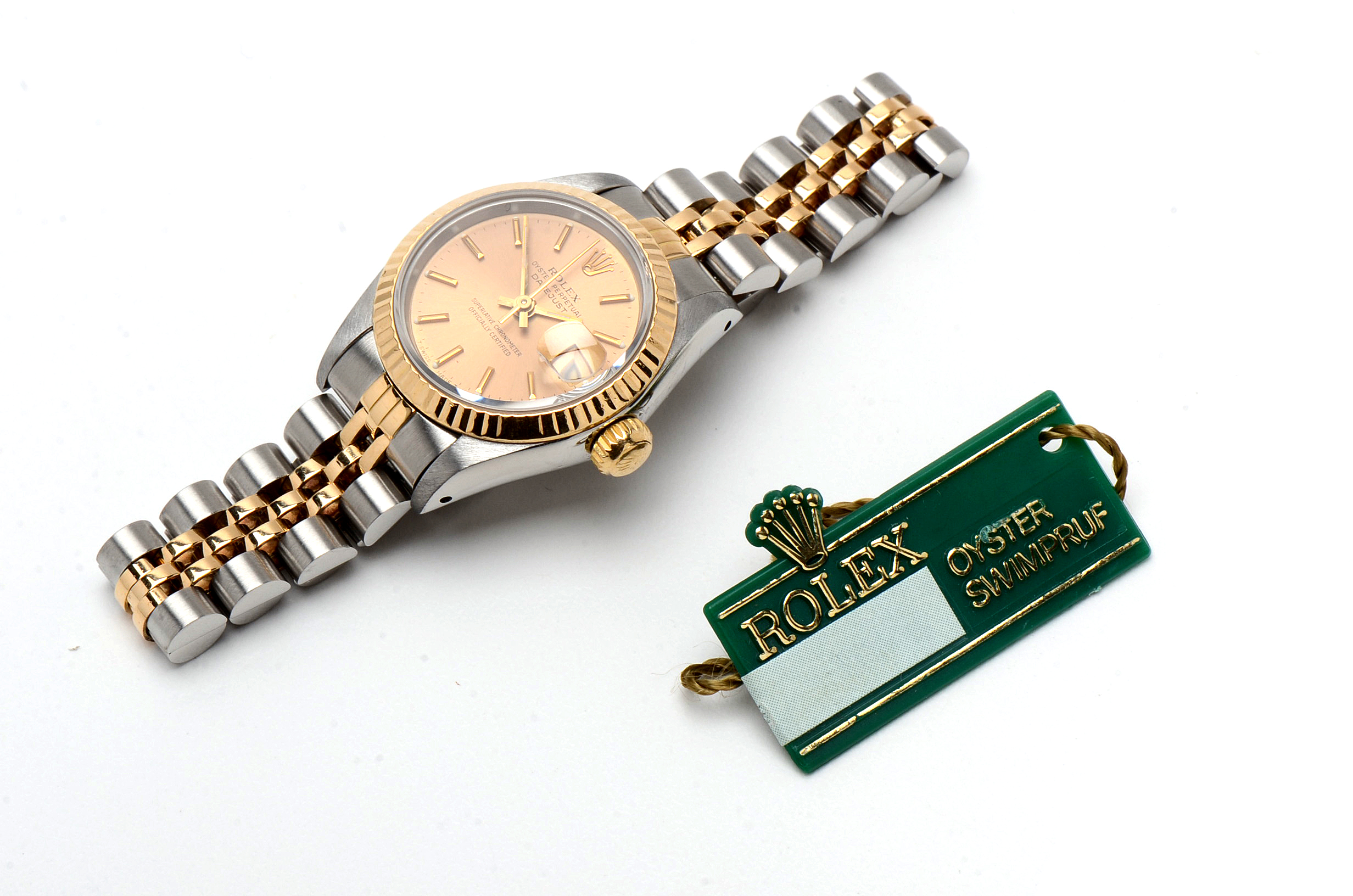 Rolex Datejust 18K Yellow Gold Stainless Steel Champagne Dial 26mm Watch