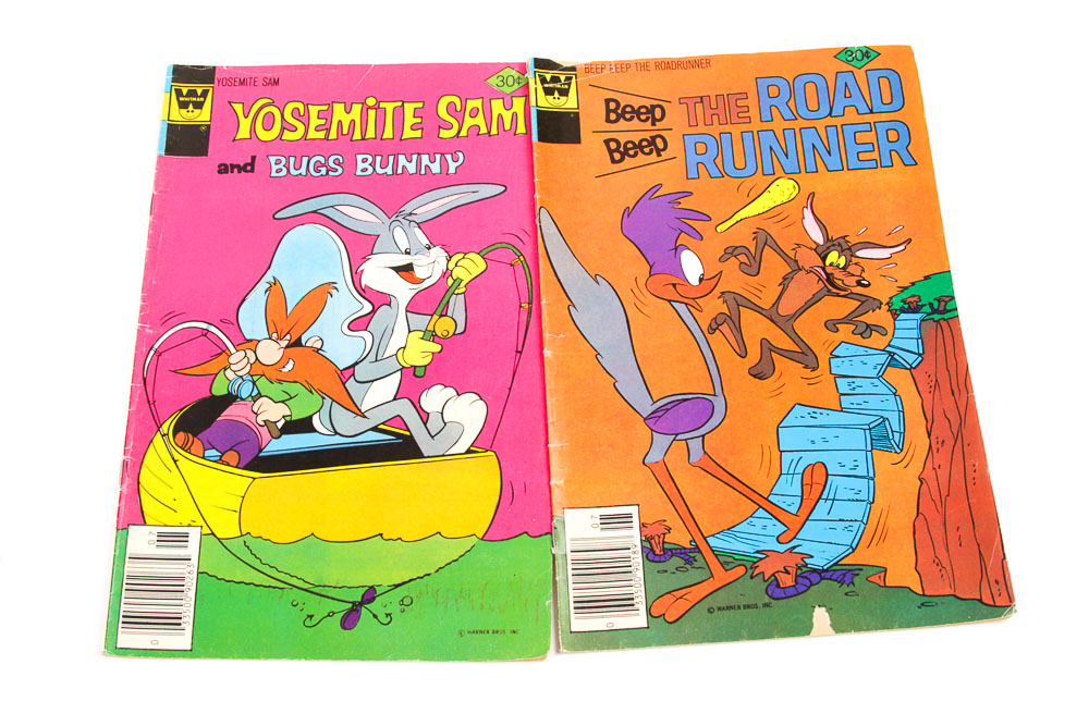 Collection of Vintage Cartoon Comic Books Including "Tom and Jerry"