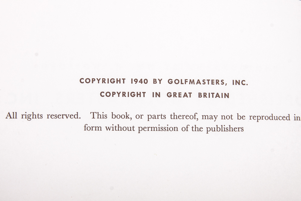 1940 "Golfmasters... A Sure Way to Better Golf"