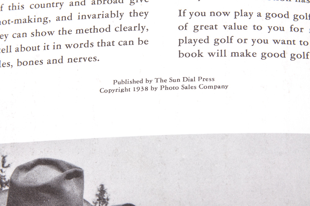 1938 "Sam Snead's Quick Way To Better Golf"