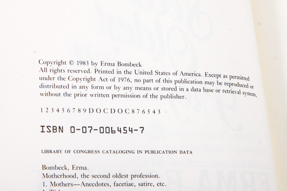 1980s Erma Bombeck Autographed Books