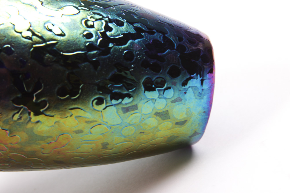 Iridescent Art Glass Vase
