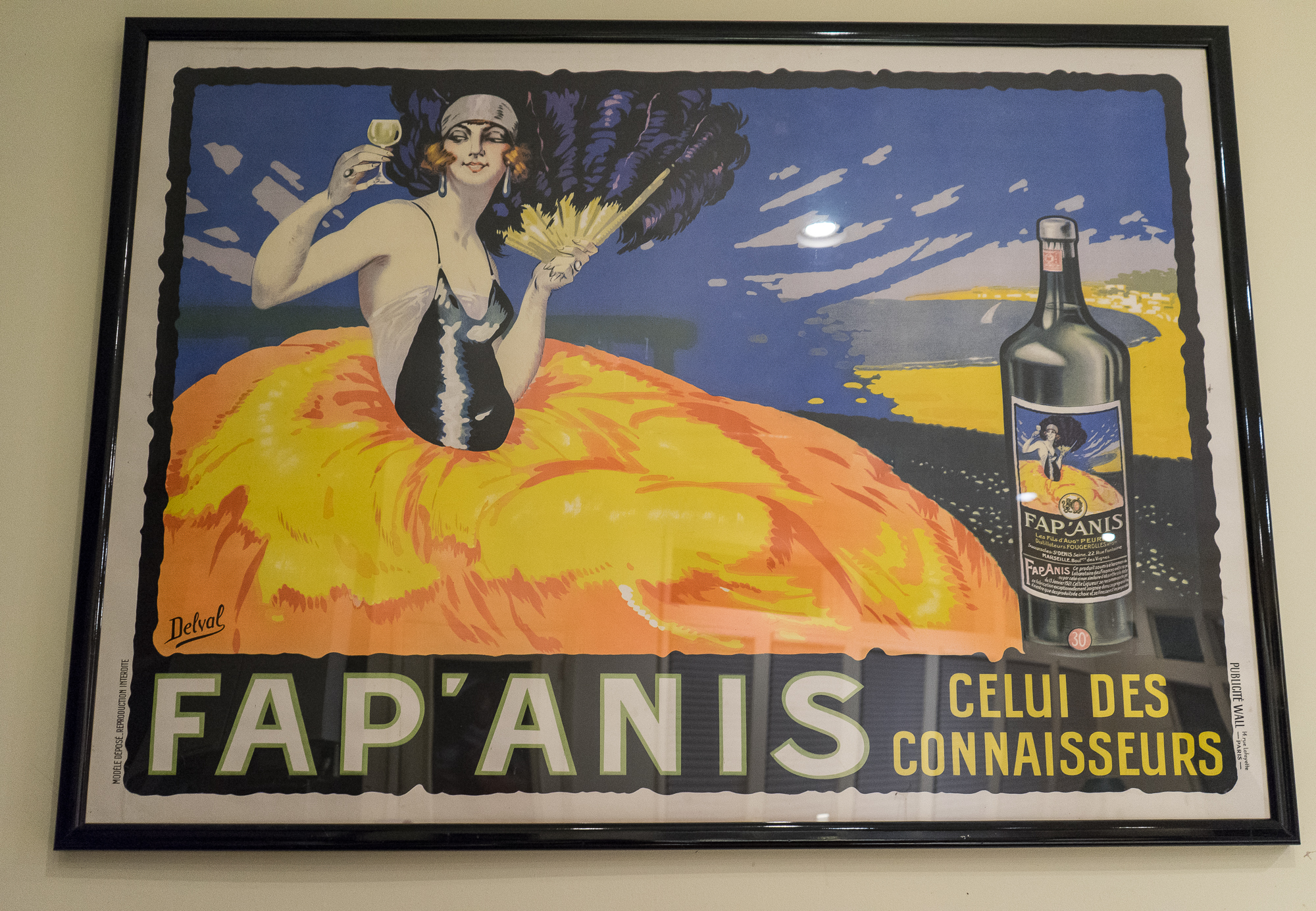 Circa 1920s Lithograph Poster for Fap'Anis Apéritif