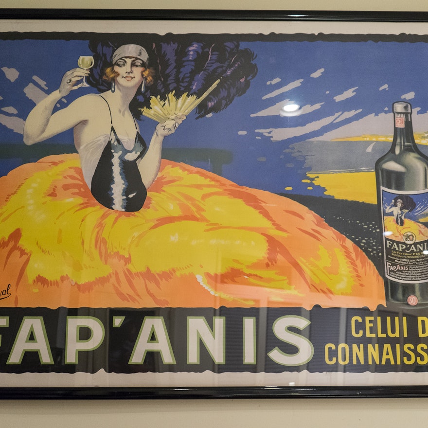 Circa 1920s Lithograph Poster for Fap'Anis Apéritif