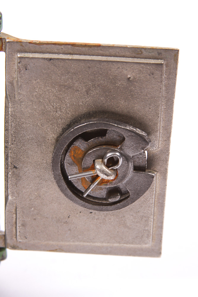 Vintage Cast Metal Safe Coin Bank