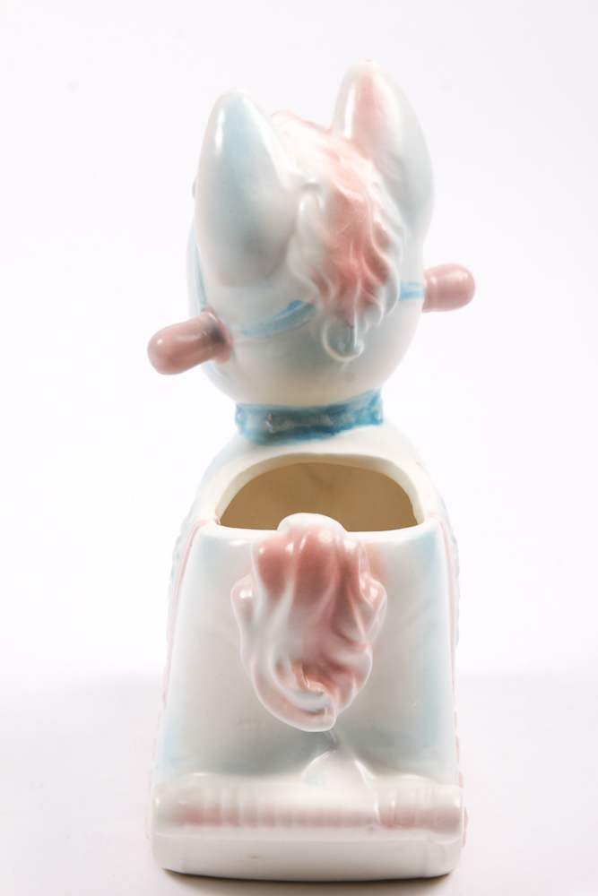 Vintage Inarco Ceramic Rocking Horse Planter