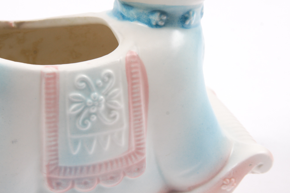 Vintage Inarco Ceramic Rocking Horse Planter