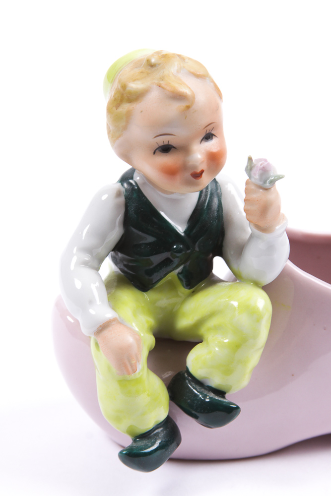 Vintage Lefton China Figurine of A Boy
