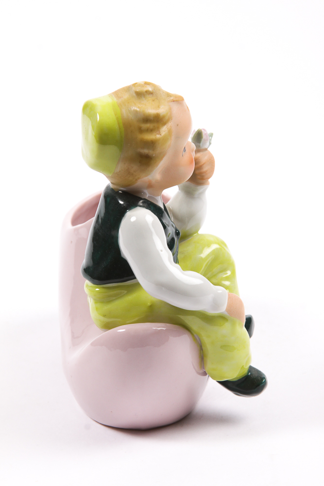 Vintage Lefton China Figurine of A Boy