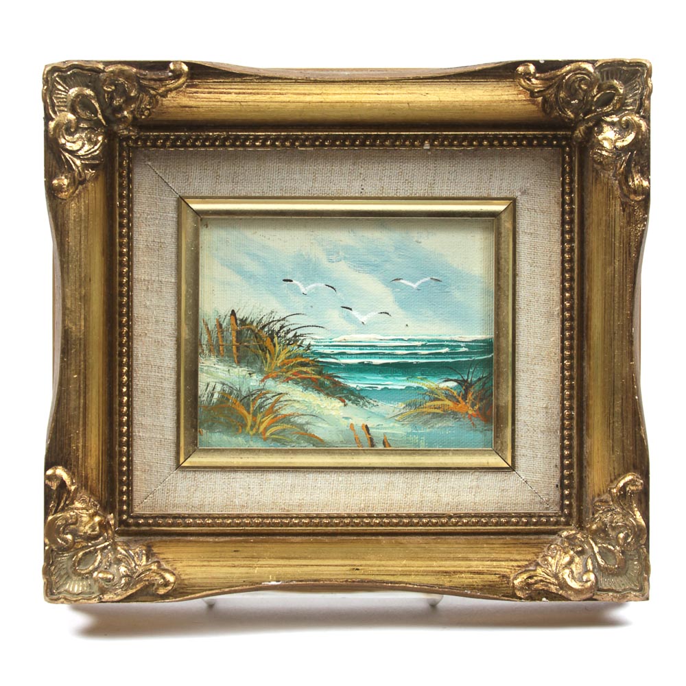Original Oil Painting of Ocean Scene