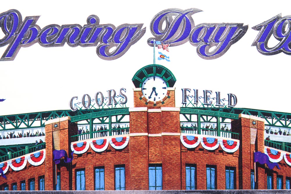 Coors Field Opening Day Ticket Facsimile