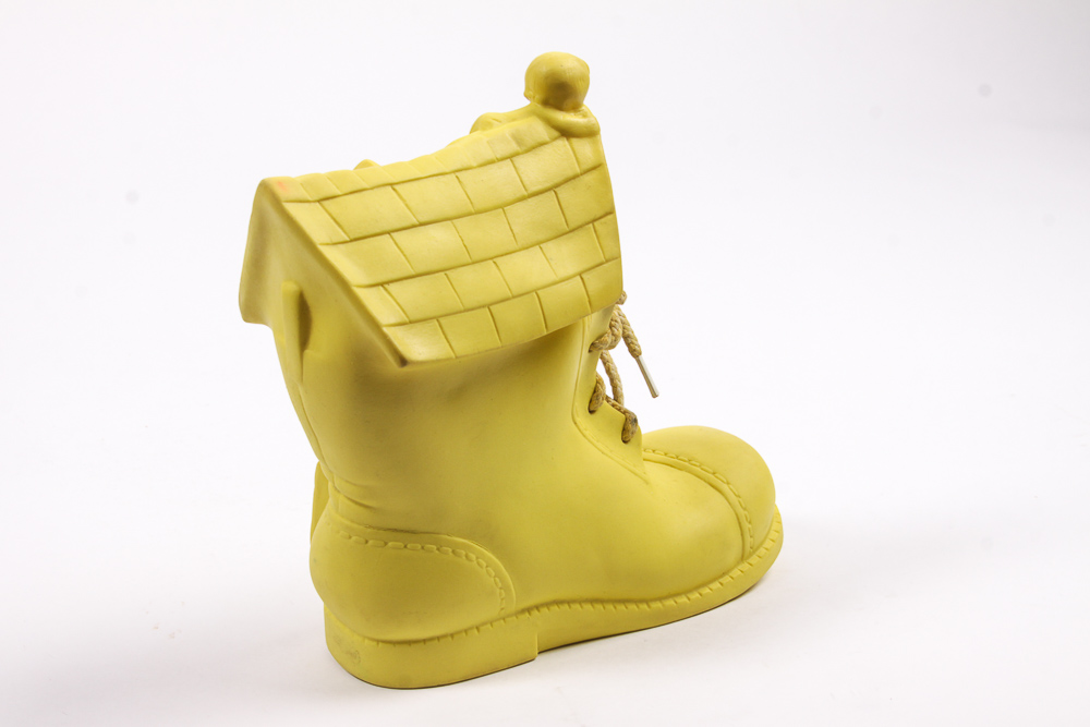 Vintage "Old Woman Who Lived in a Shoe" Squeaky Toy and Coin Bank