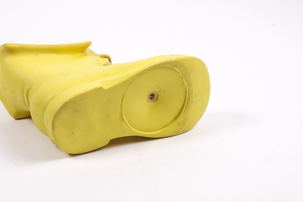 Vintage "Old Woman Who Lived in a Shoe" Squeaky Toy and Coin Bank