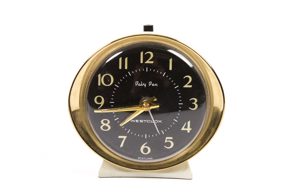 Variety of Vintage Alarm Clocks