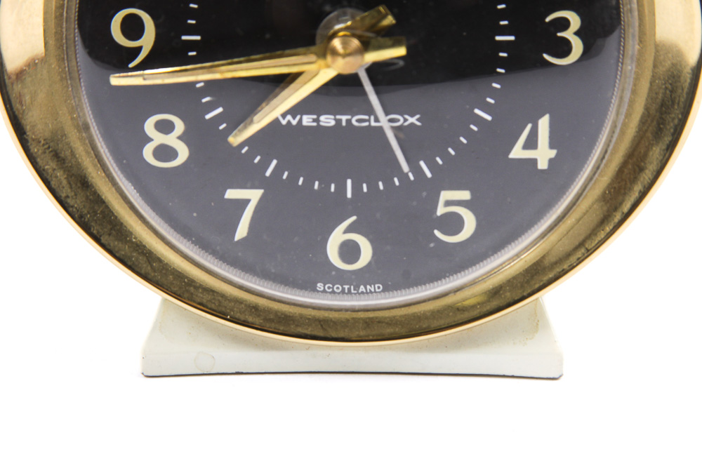 Variety of Vintage Alarm Clocks
