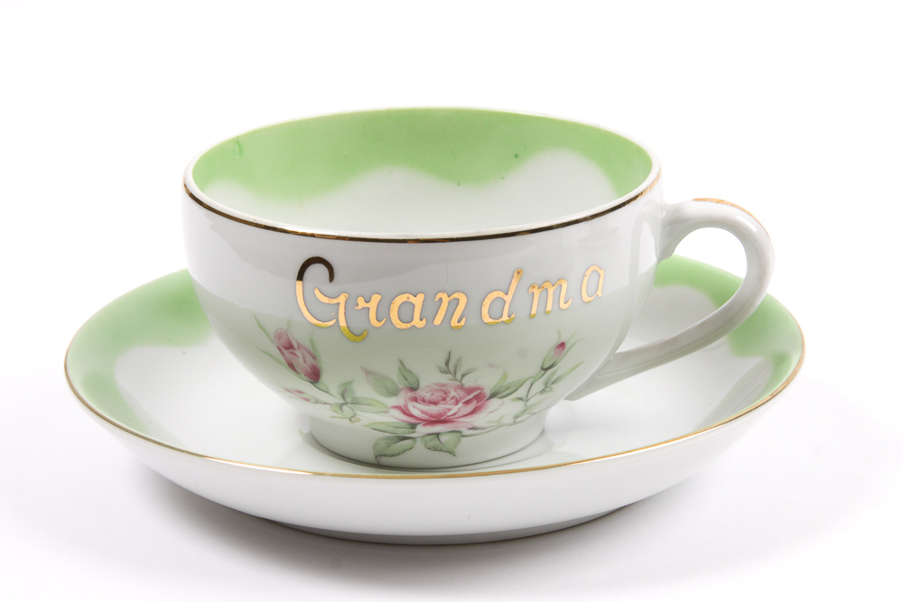 Porcelain Cups and Saucers Featuring Lefton