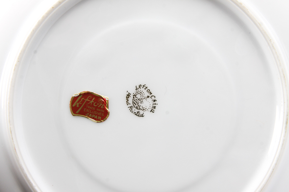 Porcelain Cups and Saucers Featuring Lefton