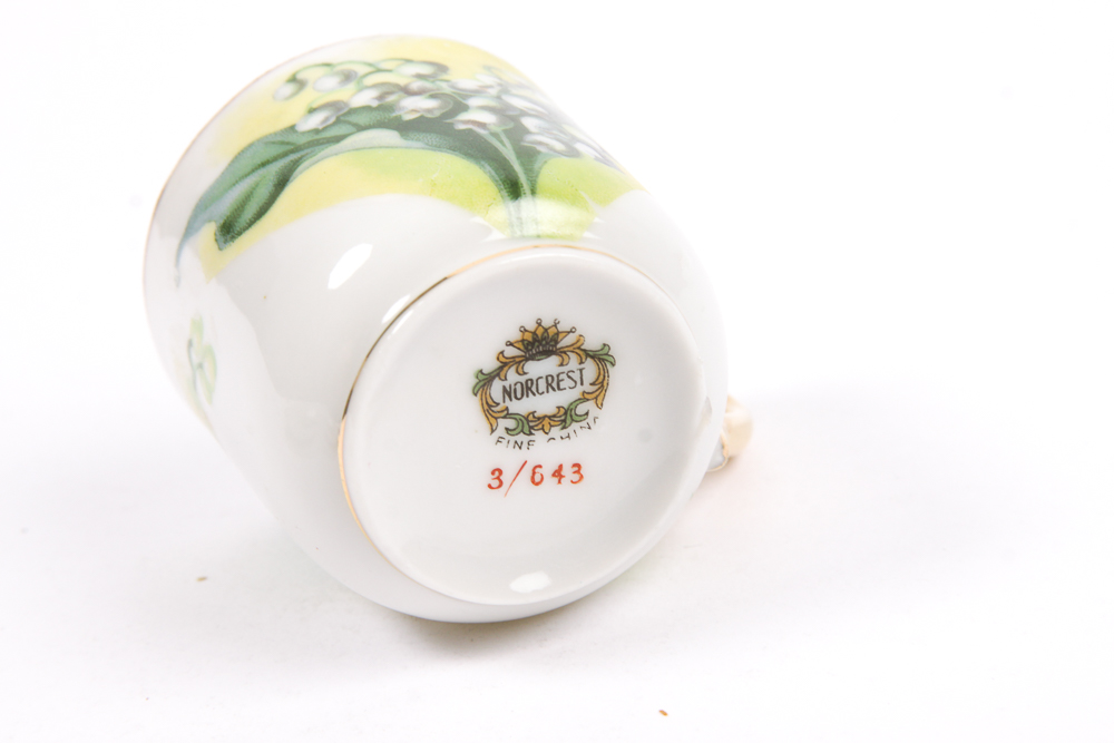 Porcelain Cups and Saucers Featuring Lefton