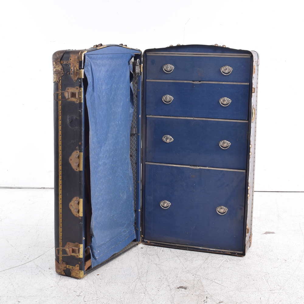 Vintage Steamer Wardrobe Trunk