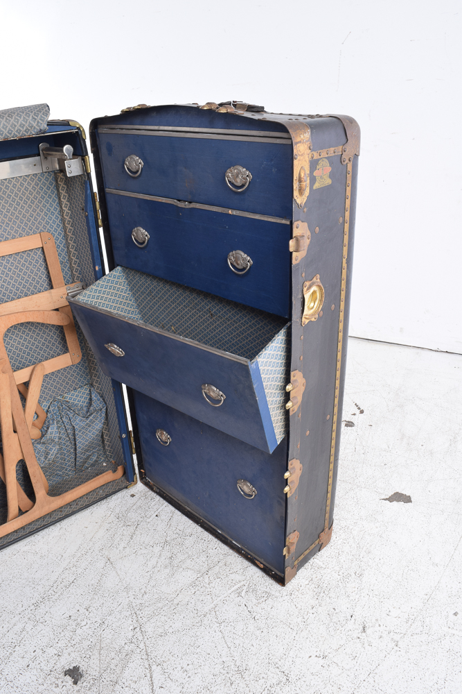 Vintage Steamer Wardrobe Trunk