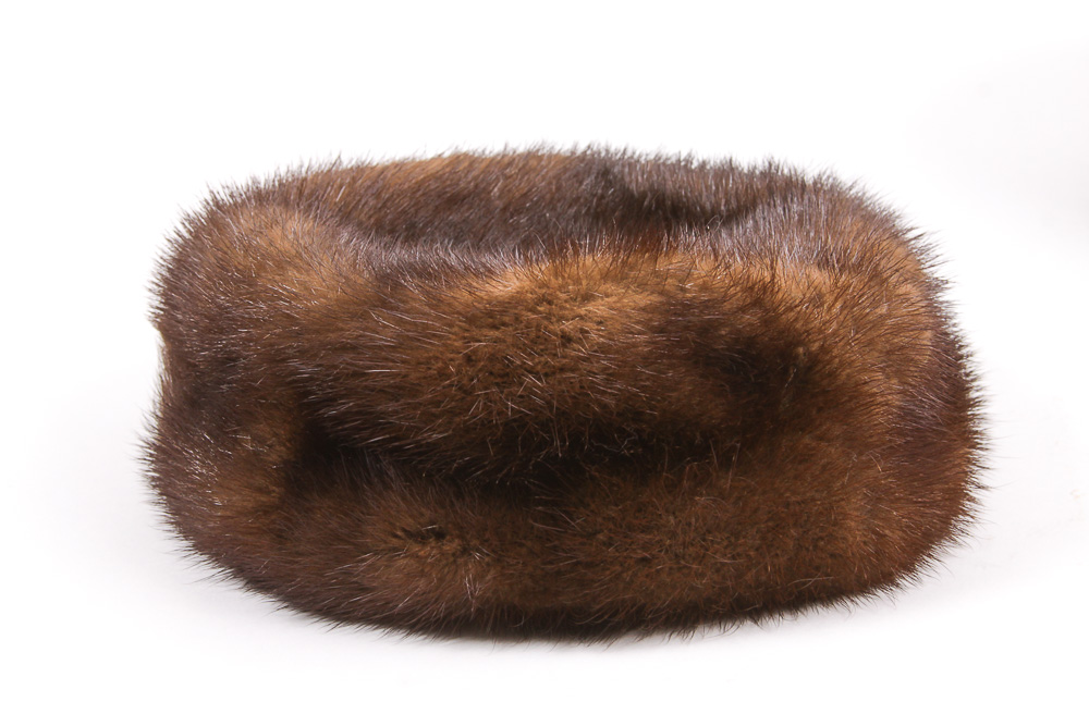 Vintage Mink Hat with Box
