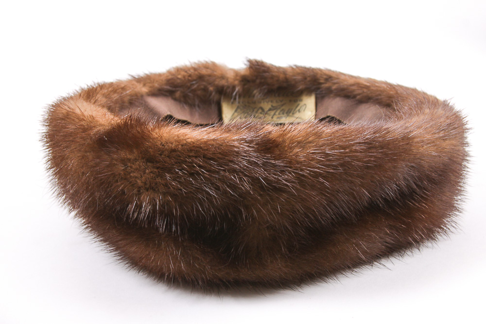 Vintage Mink Hat with Box