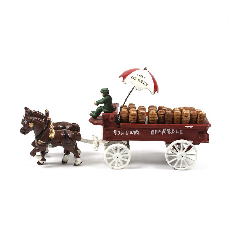 Cast Iron Beer Wagon