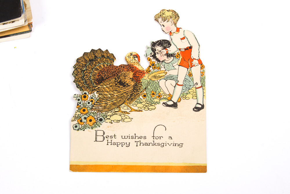 Vintage Cards And Ephemera Including A Scrapbook