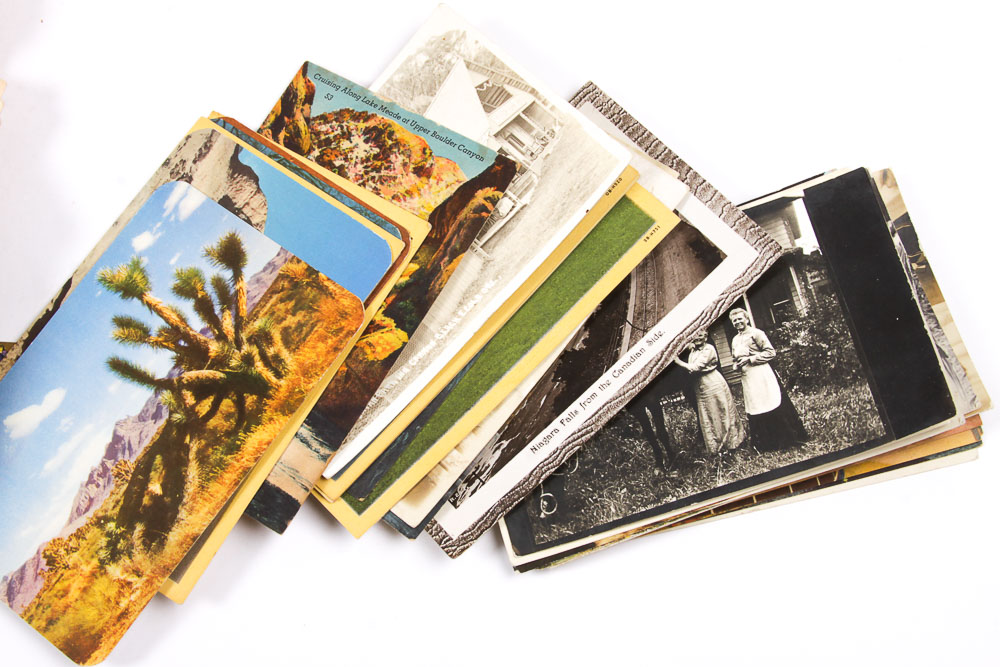 Vintage Cards And Ephemera Including A Scrapbook