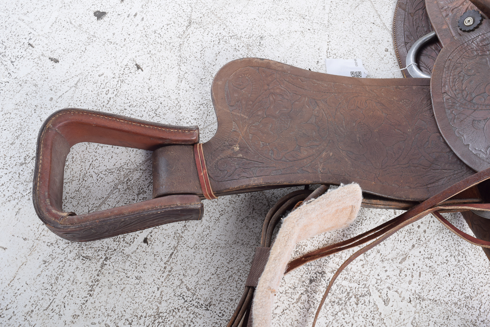 Leather Western Roping Saddle