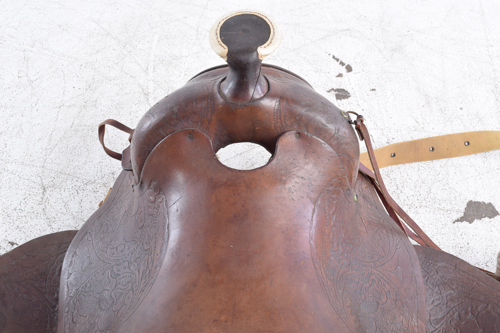 Leather Western Roping Saddle