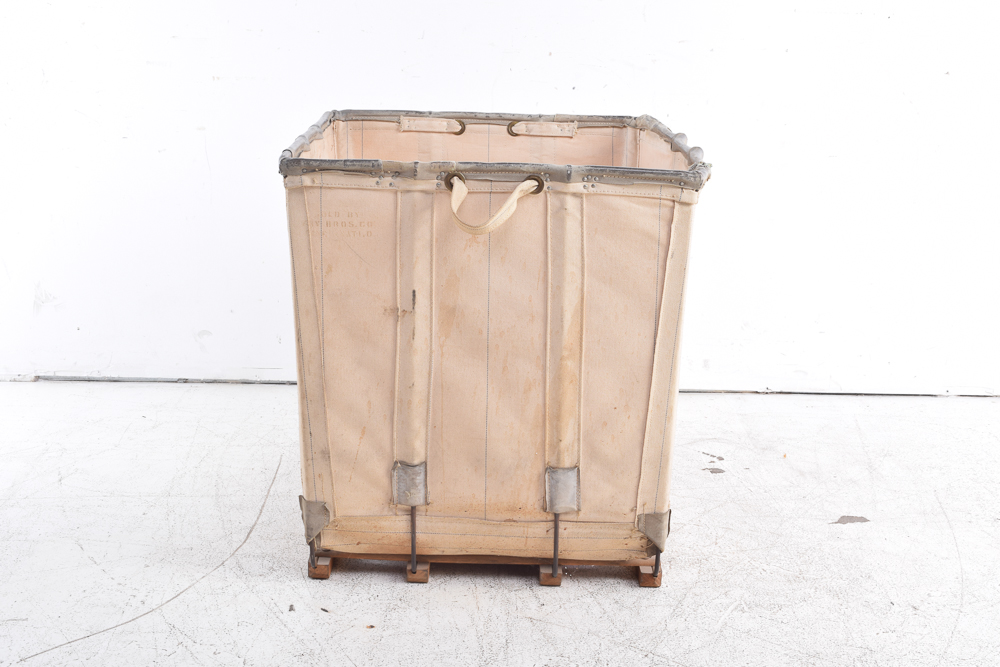 Vintage Industrial Laundry Basket