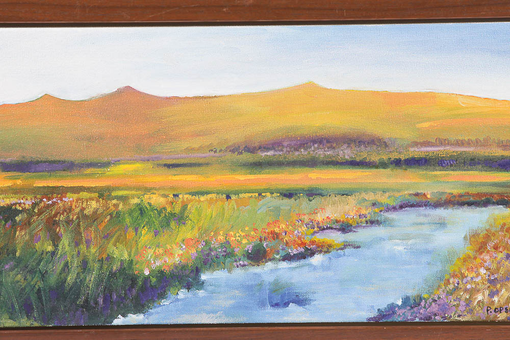Paul Opsahl Oil Painting on Canvas of a Landscape