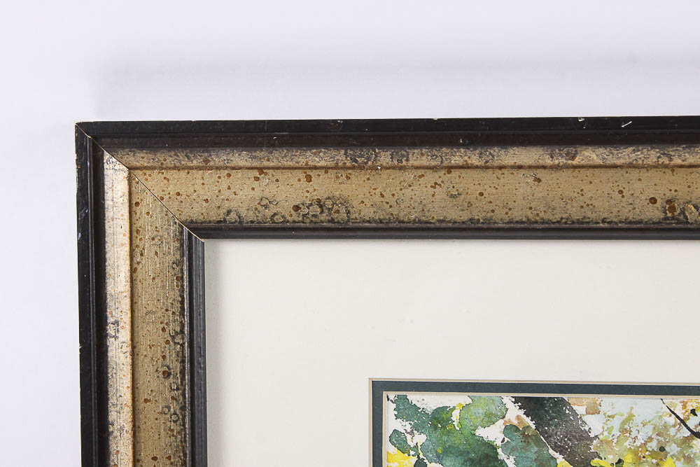 Margaret Ward Watercolor Painting of Pastoral Landscape