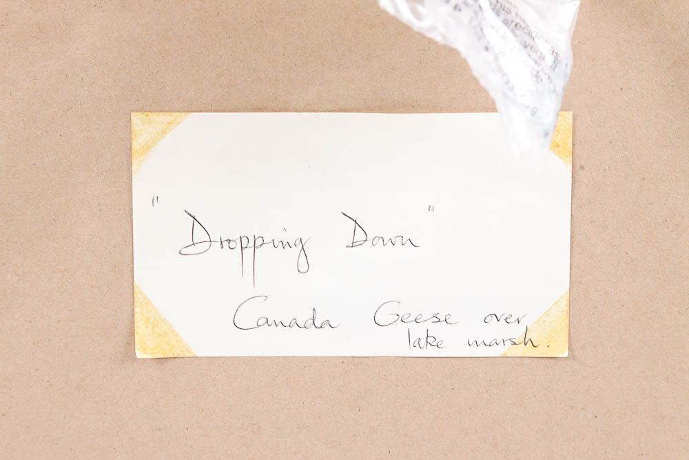 Dennis Watercolor Painting "Dropping Down"