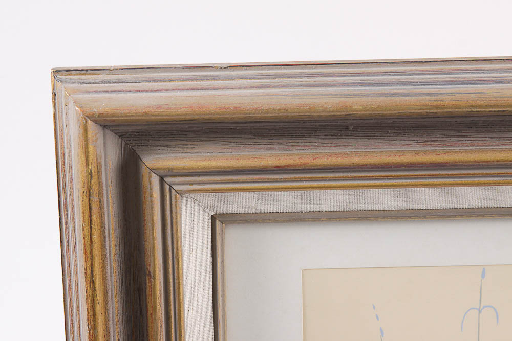 Serigraph After Robert Chee of Navajo Girl and Lamb