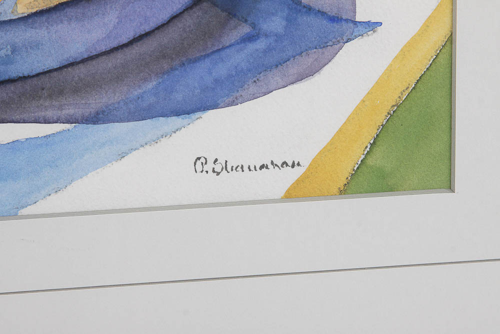 Patsy Shanahan Original Watercolor Still Life Painting "Elbertas"