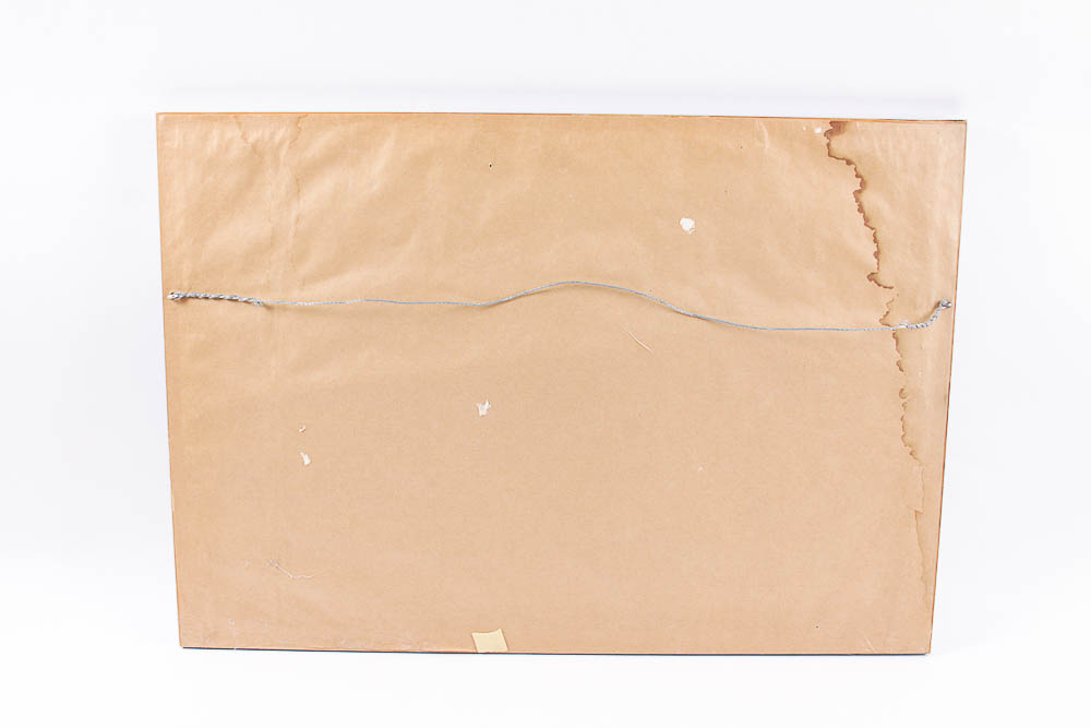 Pastel Drawing of a Lake Scene