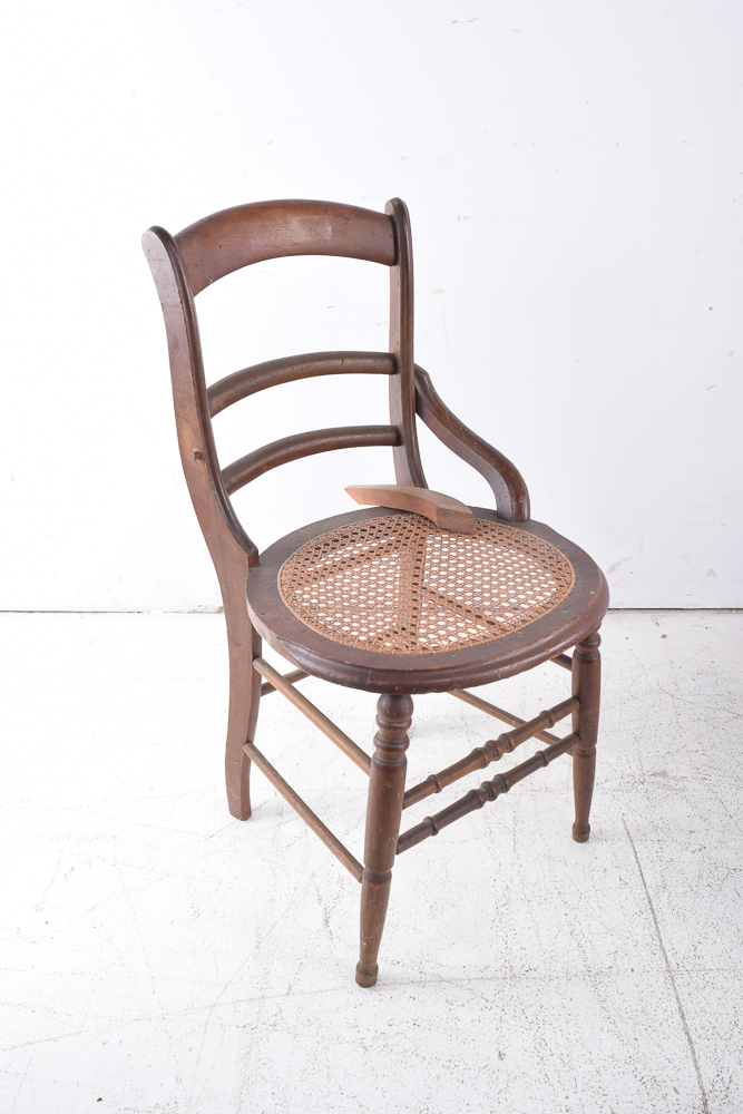 Vintage Cane Seat Side Chairs