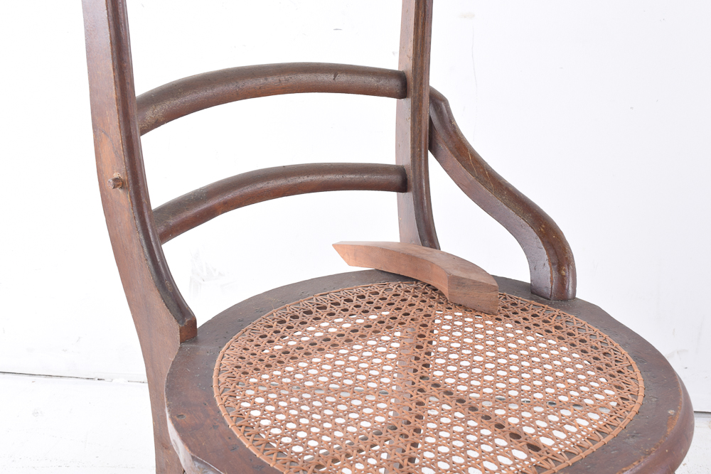 Vintage Cane Seat Side Chairs