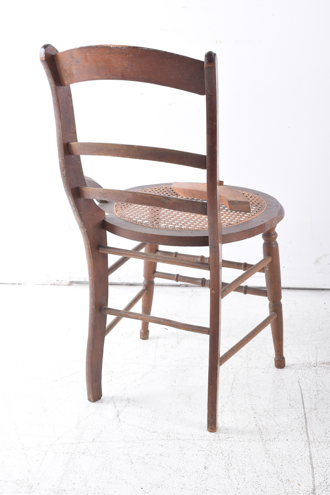 Vintage Cane Seat Side Chairs