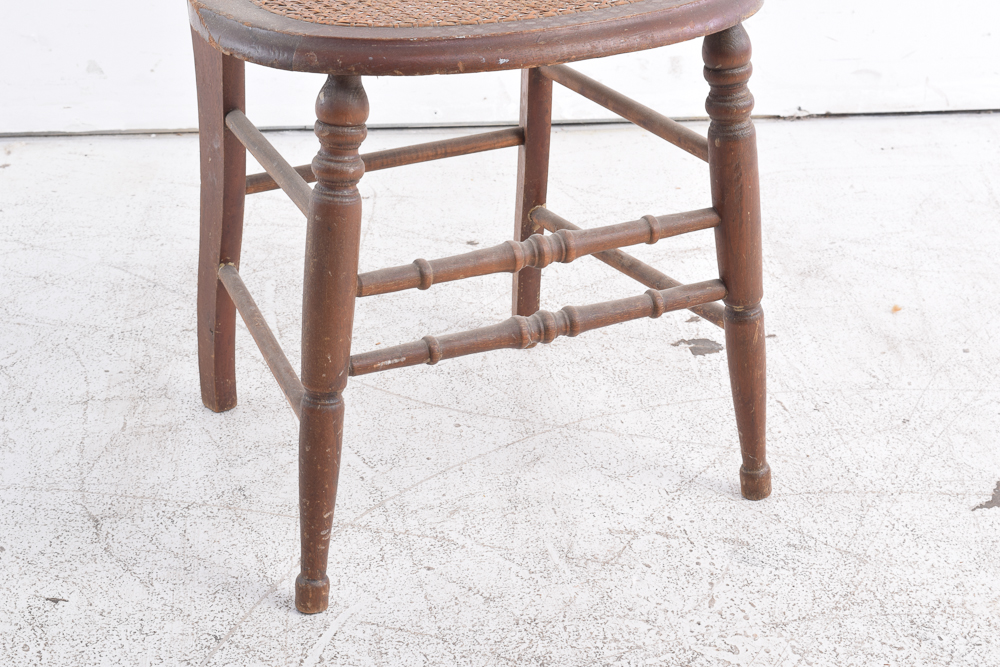 Vintage Cane Seat Side Chairs