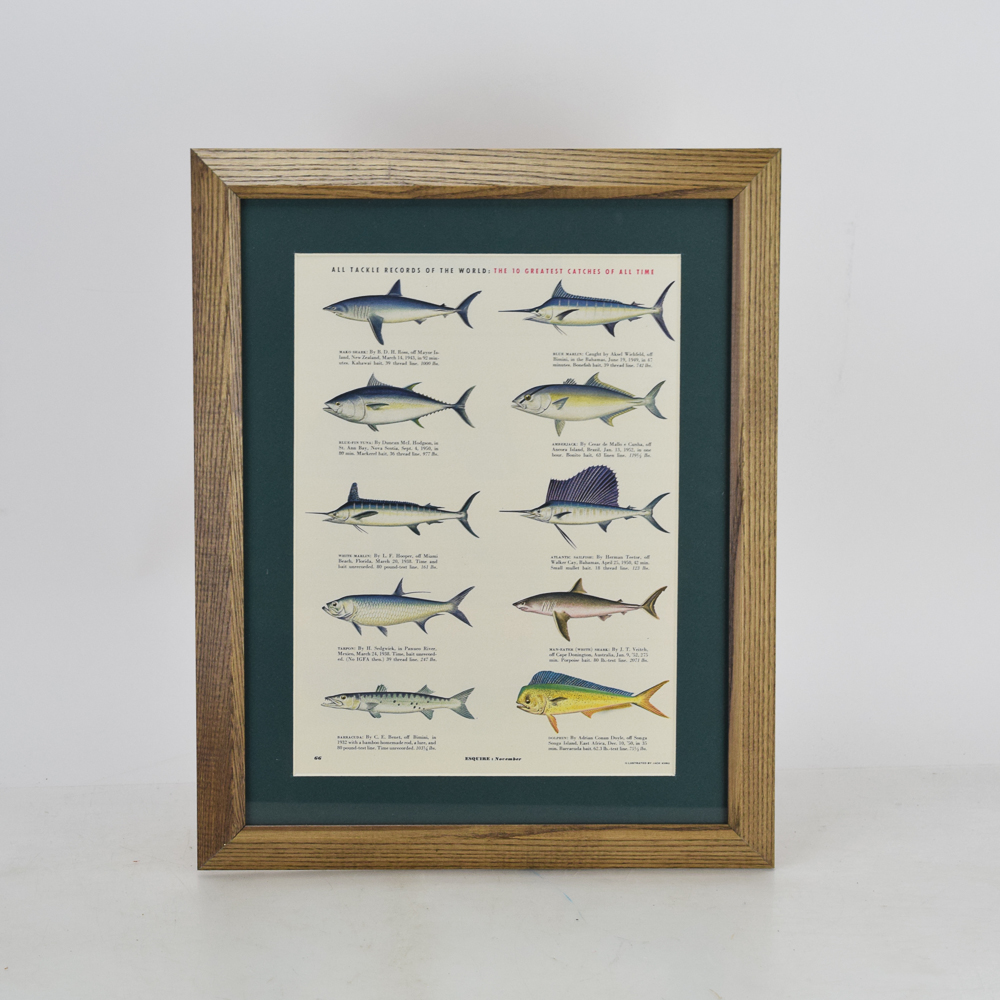 Page from 1952 "Esquire" Featuring "The 10 Greatest Catches of All Time"